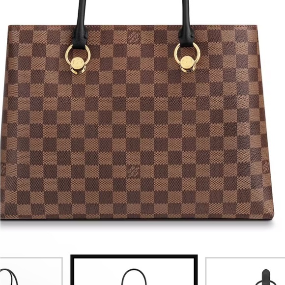 LOUIS VUITTON 
Riverside Damier
Ebene Shoulder Bag Like New  with box dust bag - Picture 15 of 16